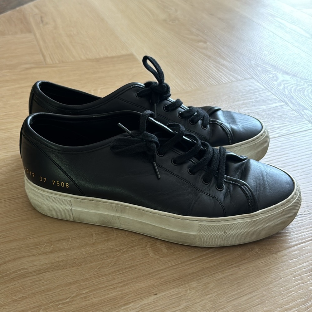 Common Projects Tournament Low Platform Black/Whi… - image 2